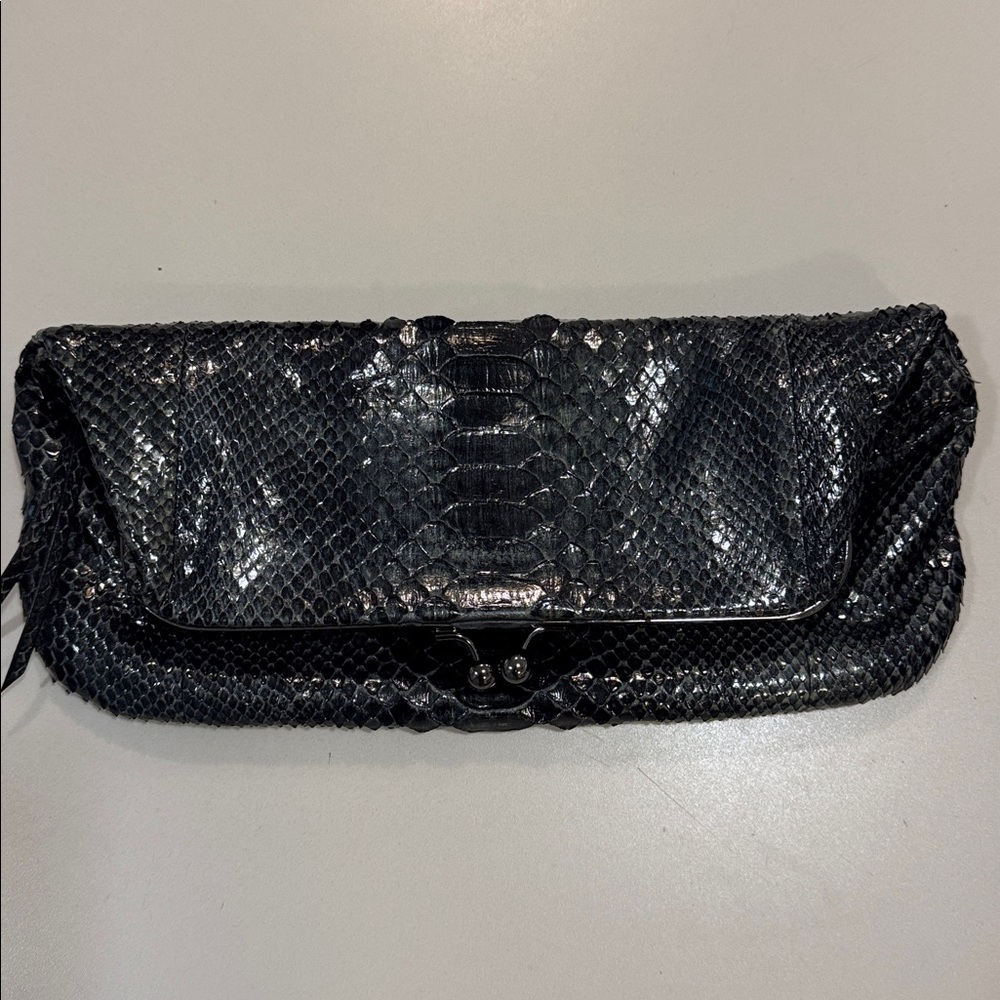 Authentic Devi Kroell Genuine Python Clutch, Made… - image 8